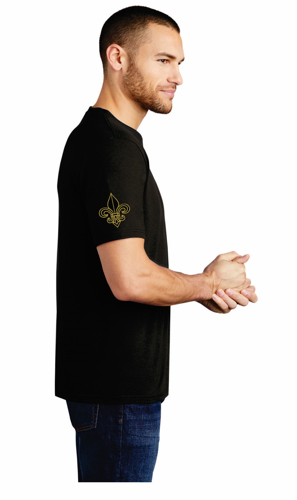 Ochsner Saints Unisex Short Sleeve T-Shirt, Black, large image number 2